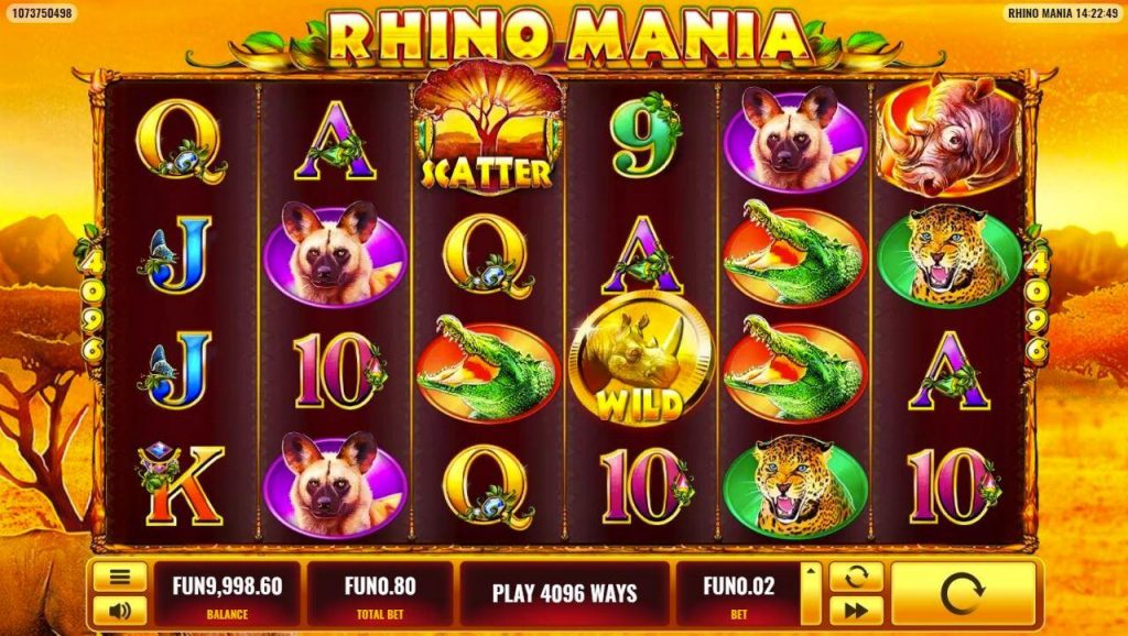 Rhino Mania With Easy Play - the best slot online 